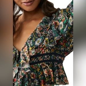 UEC Free People Rudi Ruffle Top size M